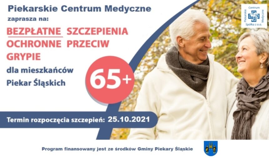 Szczepienia przeciw grypie dla mieszkańców 65+