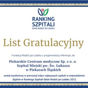 Ranking „Gdzie Rodzic po Ludzku” – nasz szpital z wyróżnieniem